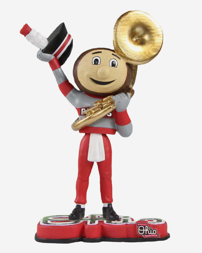 Brutus Buckeye Tuba Ohio State Buckeyes Halftime Heroes Mascot Bobblehead FOCO - FOCO.com