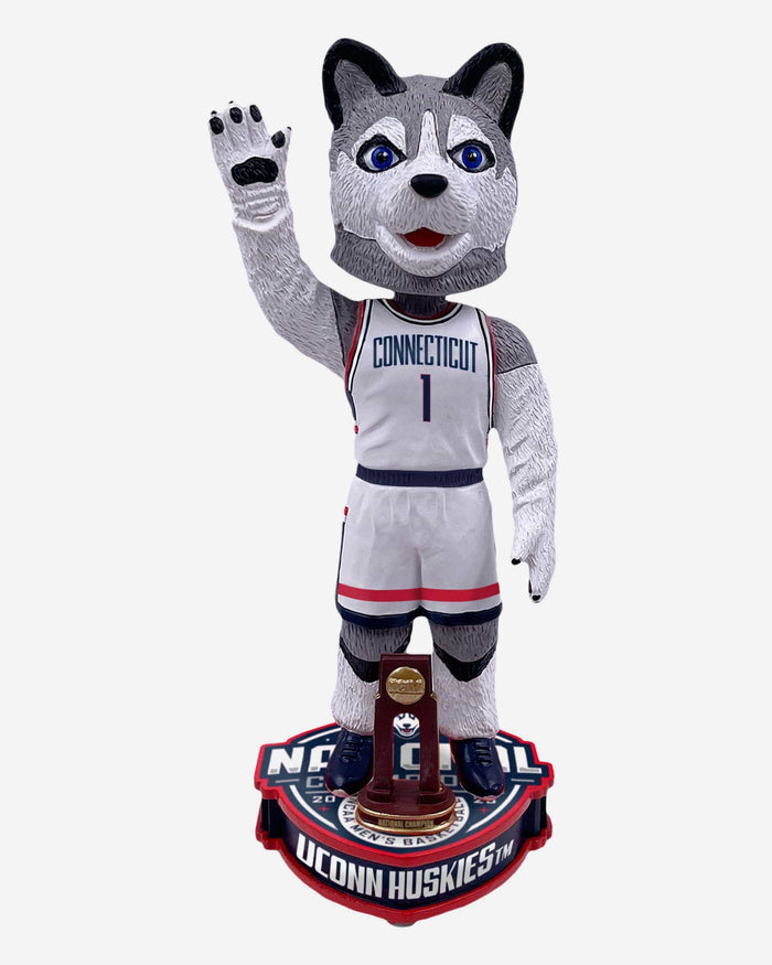 Jonathan the Husky UConn Huskies 2023 NCAA Men's Basketball National Champions Mascot Bobblehead FOCO - FOCO.com