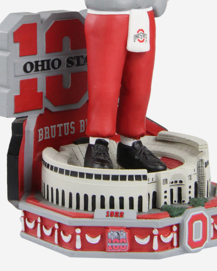 Brutus Buckeye Ohio State Buckeyes Stadium 100th Anniversary Mascot Bobblehead FOCO - FOCO.com