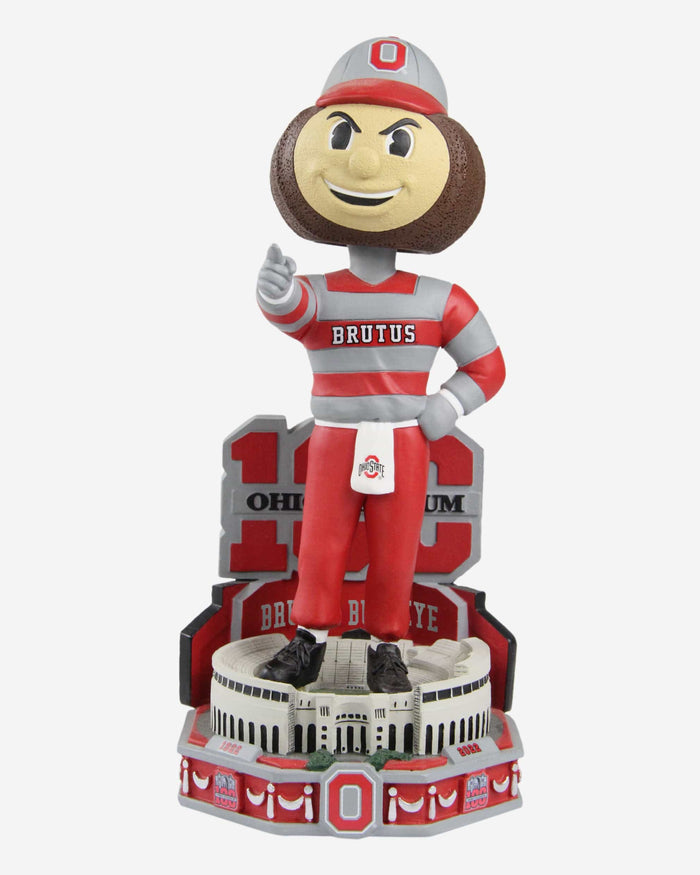 Brutus Buckeye Ohio State Buckeyes Stadium 100th Anniversary Mascot Bobblehead FOCO - FOCO.com