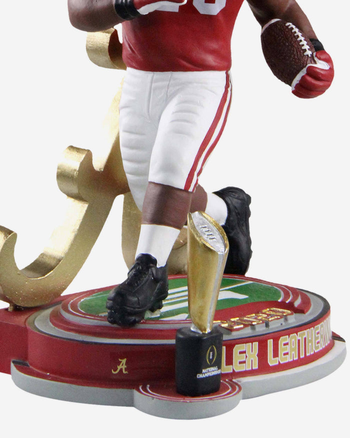 Alex Leatherwood Alabama Crimson Tide 2020 National Championship Trophy Stadium Bobblehead FOCO - FOCO.com