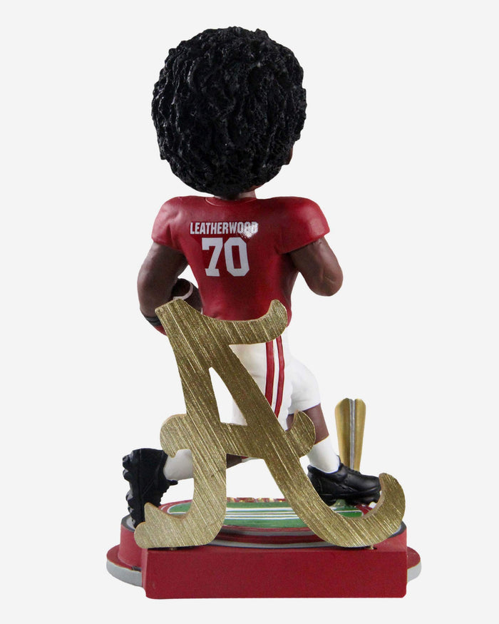 Alex Leatherwood Alabama Crimson Tide 2020 National Championship Trophy Stadium Bobblehead FOCO - FOCO.com