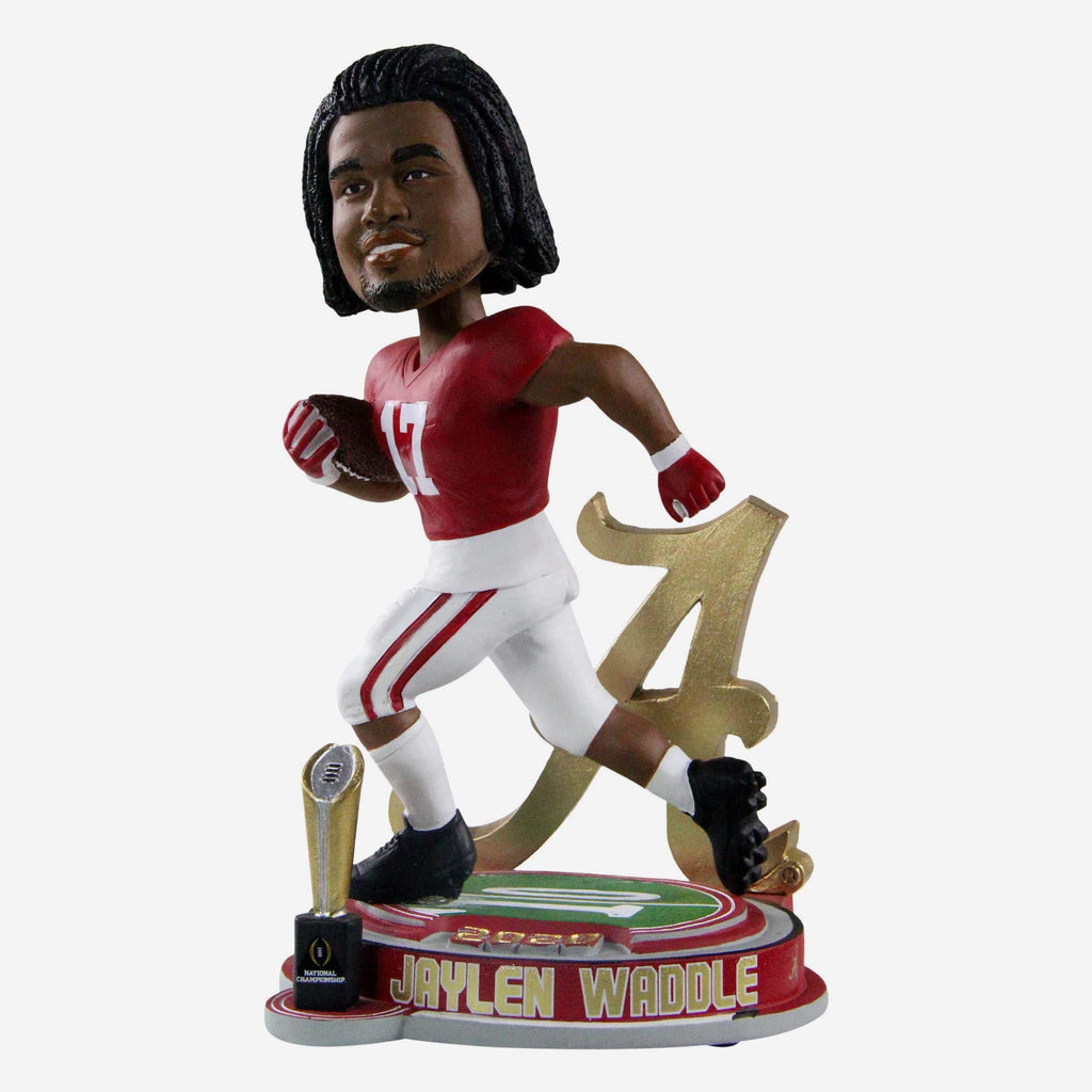 Jaylen Waddle Alabama Crimson Tide 2020 National Championship Trophy Stadium Bobblehead FOCO - FOCO.com