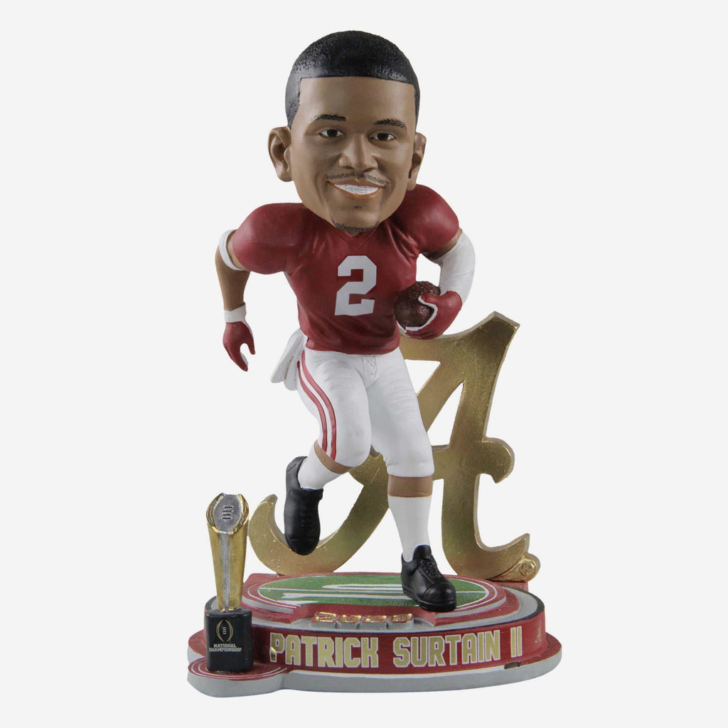 Patrick Surtain II Alabama 2020 National Championship Trophy Stadium Bobblehead FOCO - FOCO.com