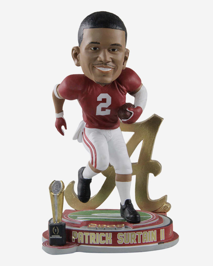 Patrick Surtain II Alabama 2020 National Championship Trophy Stadium Bobblehead FOCO - FOCO.com