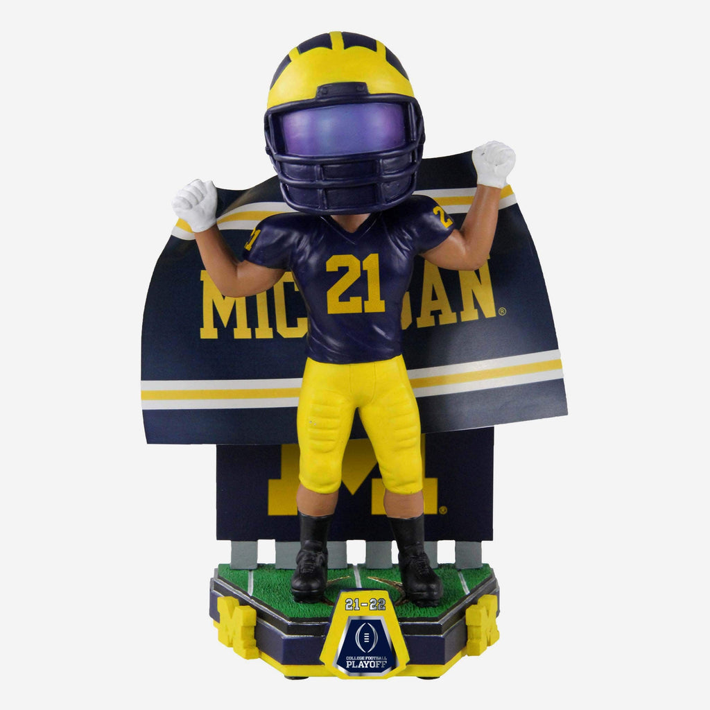 Michigan Wolverines 2022 College Football Playoffs Matchup Bobblehead FOCO - FOCO.com