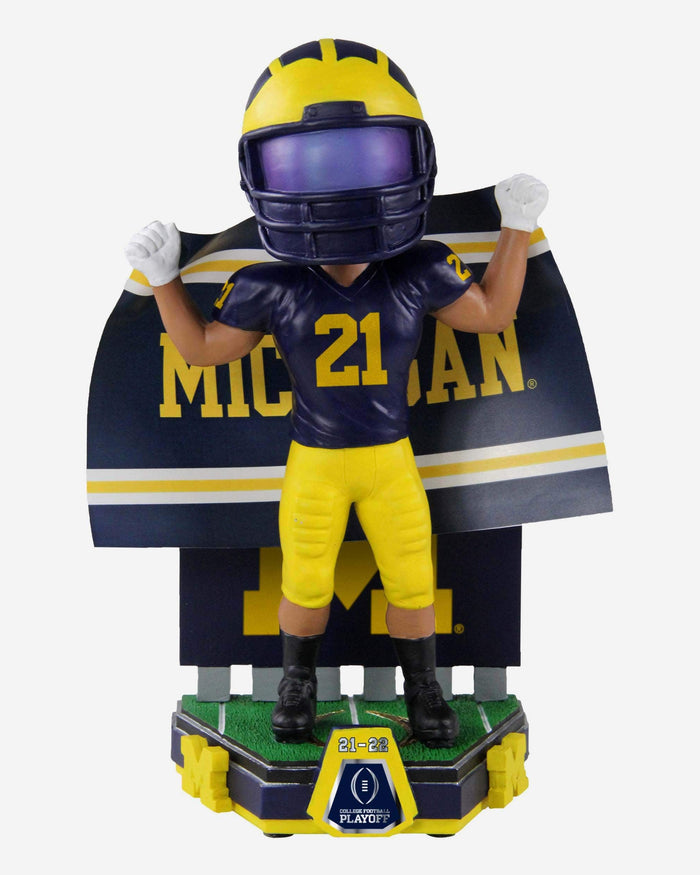 Michigan Wolverines 2022 College Football Playoffs Matchup Bobblehead FOCO - FOCO.com