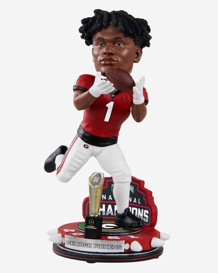 George Pickens Georgia Bulldogs 2021 Football National Champions Trophy Stadium Bobblehead FOCO - FOCO.com