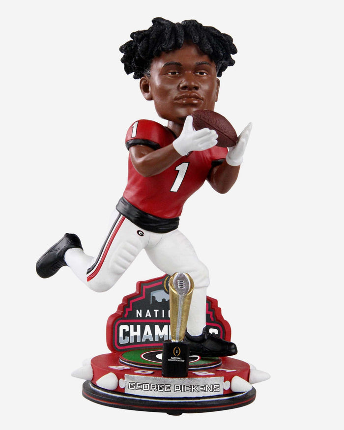 George Pickens Georgia Bulldogs 2021 Football National Champions Trophy Stadium Bobblehead FOCO - FOCO.com