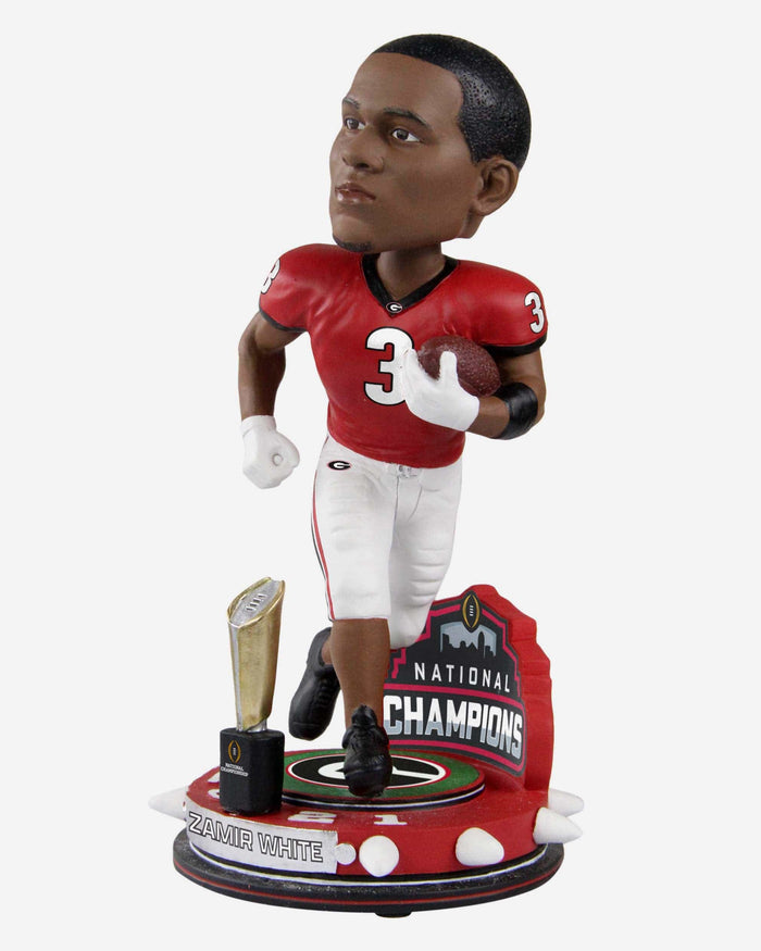 Zamir White Georgia Bulldogs 2021 Football National Champions Trophy Stadium Bobblehead FOCO - FOCO.com