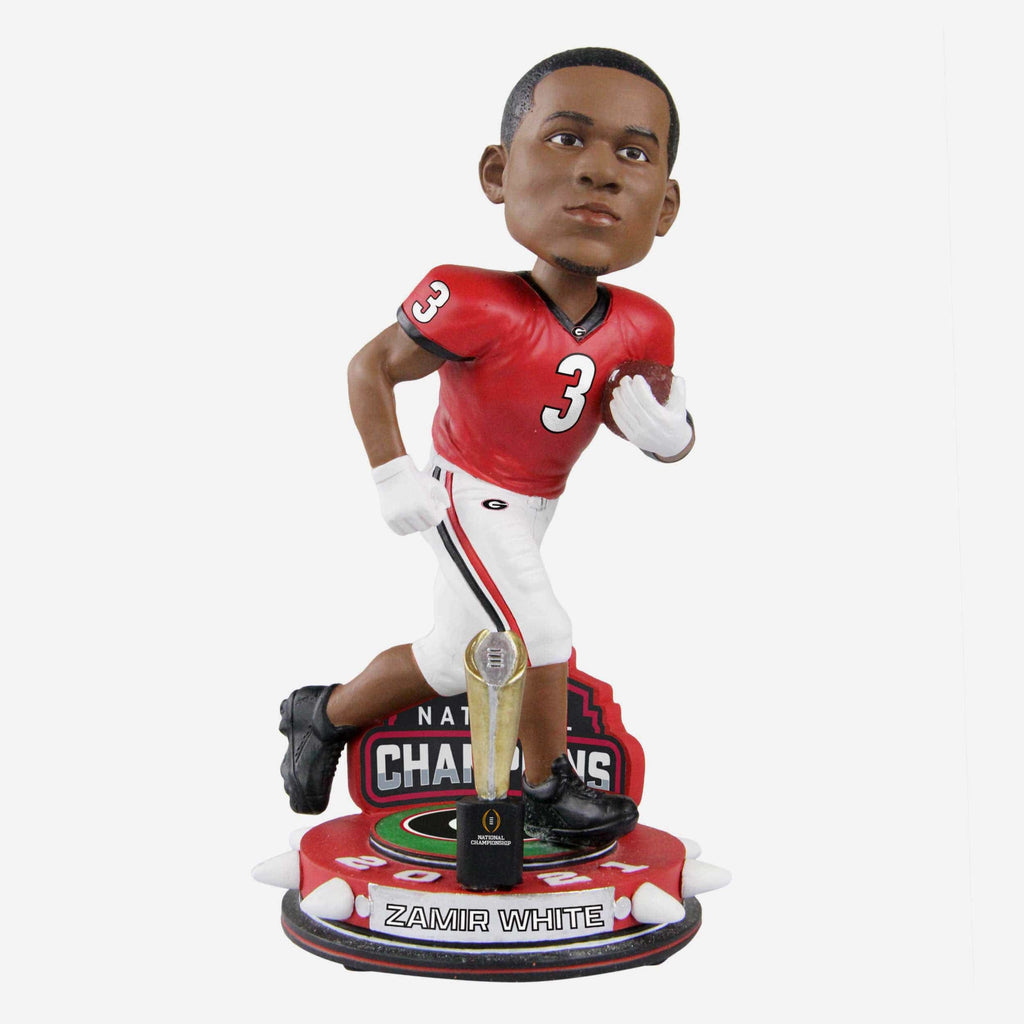 Zamir White Georgia Bulldogs 2021 Football National Champions Trophy Stadium Bobblehead FOCO - FOCO.com
