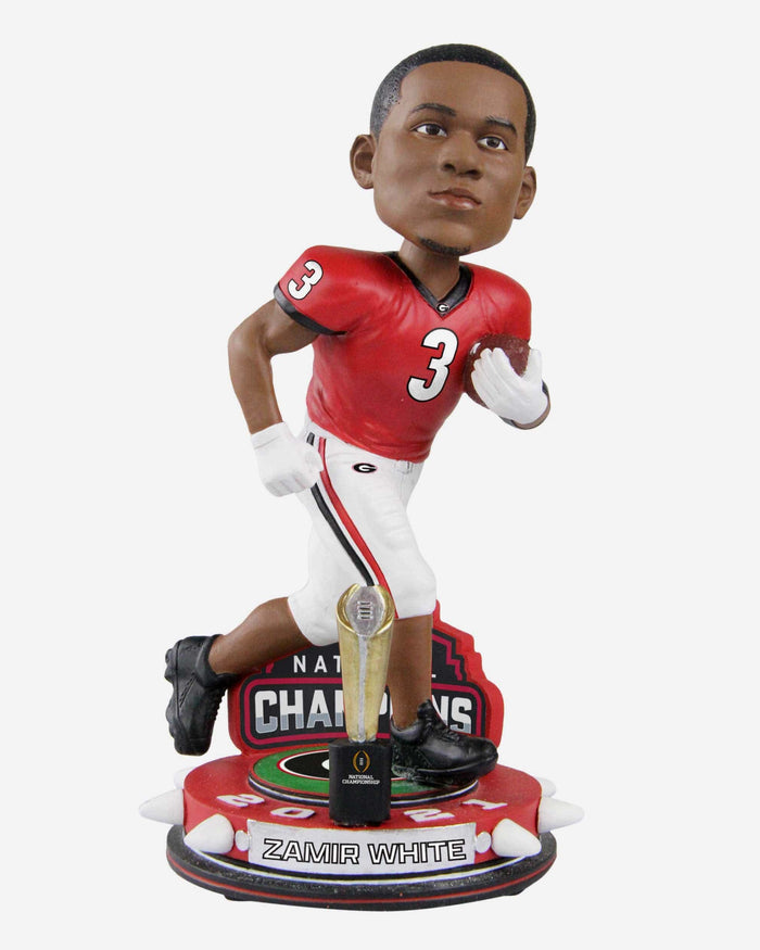 Zamir White Georgia Bulldogs 2021 Football National Champions Trophy Stadium Bobblehead FOCO - FOCO.com