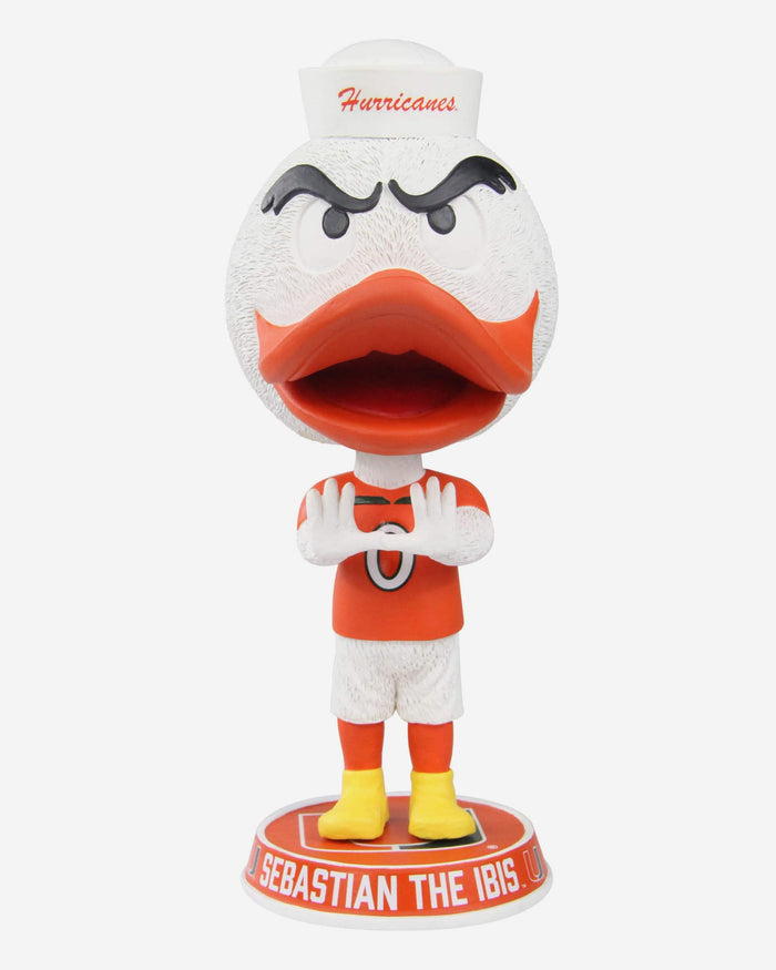 Sebastian Miami Hurricanes Mascot Bighead Bobblehead FOCO - FOCO.com