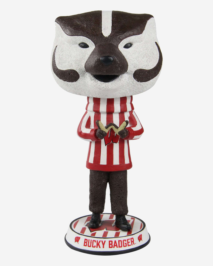 Bucky Badger Wisconsin Badgers Mascot Bighead Bobblehead FOCO - FOCO.com