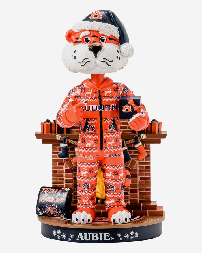 Aubie The Tiger Auburn Tigers Holiday Mascot Bobblehead FOCO - FOCO.com