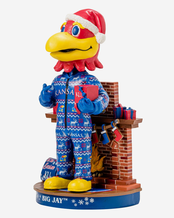 Big Jay Kansas Jayhawks Holiday Mascot Bobblehead FOCO - FOCO.com