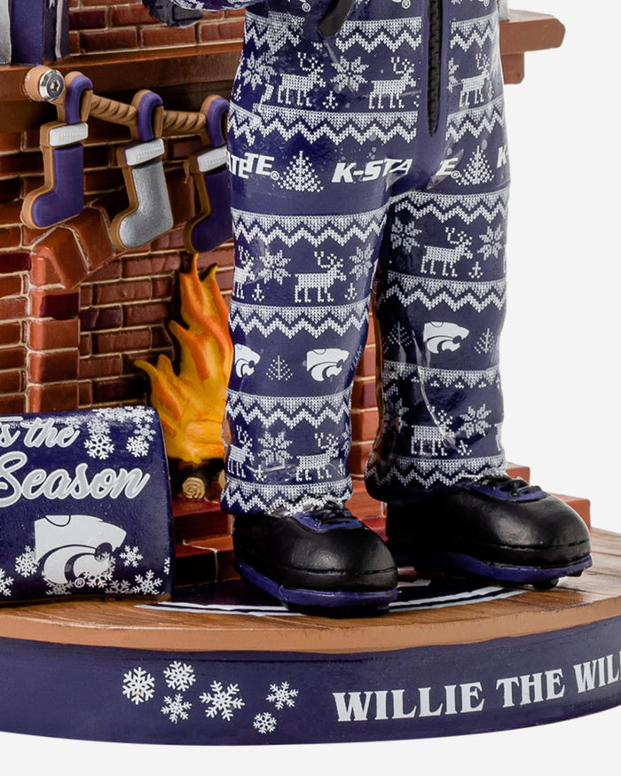 Willie The Wildcat Kansas State Wildcats Holiday Mascot Bobblehead FOCO - FOCO.com