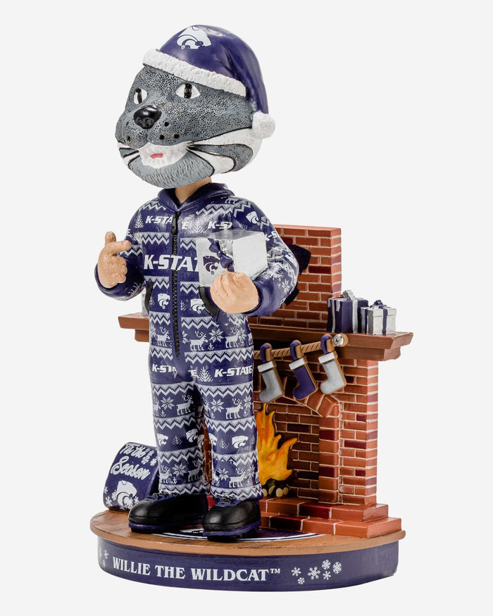 Willie The Wildcat Kansas State Wildcats Holiday Mascot Bobblehead FOCO - FOCO.com