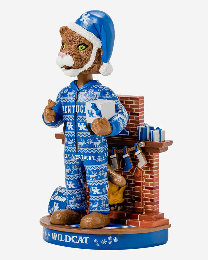 Scratch Kentucky Wildcats Holiday Mascot Bobblehead FOCO - FOCO.com