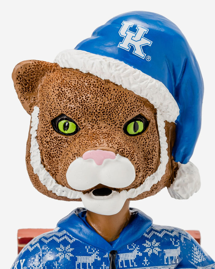 Scratch Kentucky Wildcats Holiday Mascot Bobblehead FOCO - FOCO.com