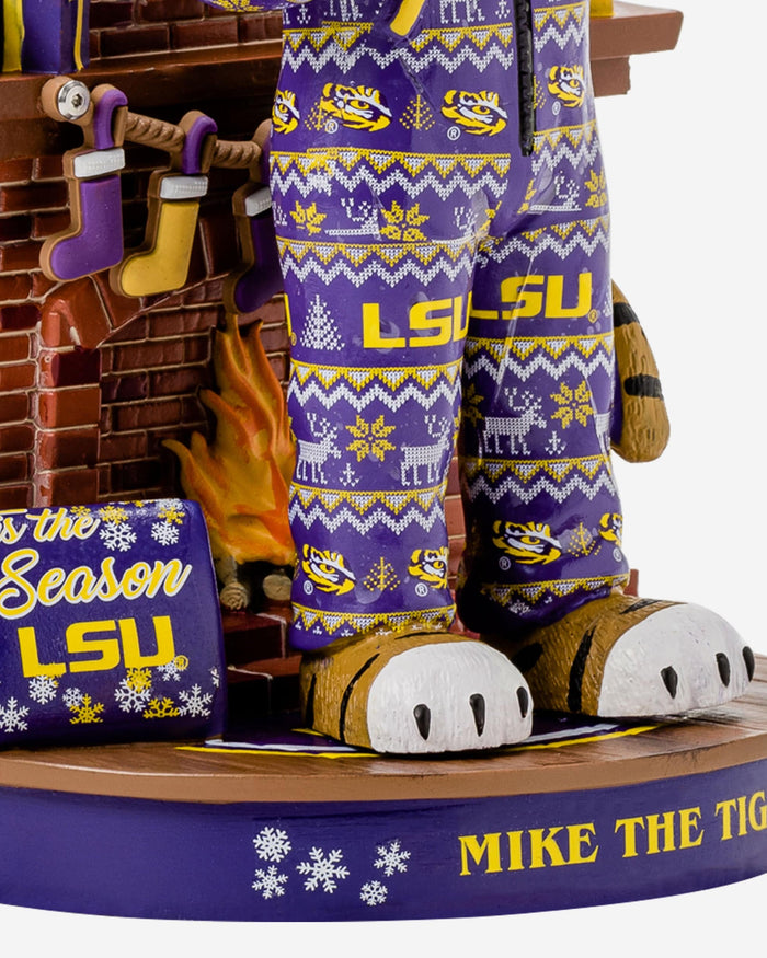 Mike The Tiger LSU Tigers Holiday Mascot Bobblehead FOCO - FOCO.com