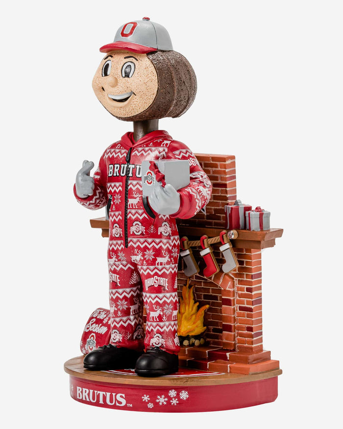 Brutus Buckeye Ohio State Buckeyes Holiday Mascot Bobblehead FOCO - FOCO.com