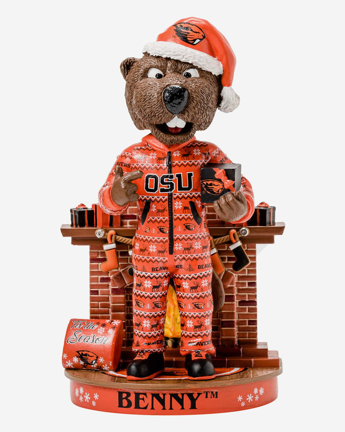 Benny Beaver Oregon State Beavers Holiday Mascot Bobblehead FOCO - FOCO.com