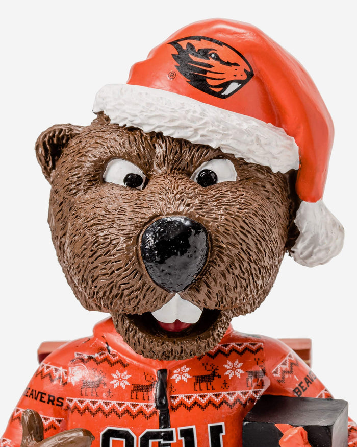 Benny Beaver Oregon State Beavers Holiday Mascot Bobblehead FOCO - FOCO.com