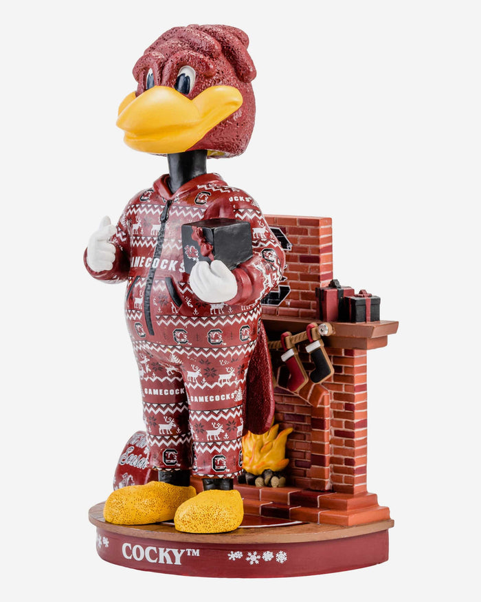 Cocky South Carolina Gamecocks Holiday Mascot Bobblehead FOCO - FOCO.com