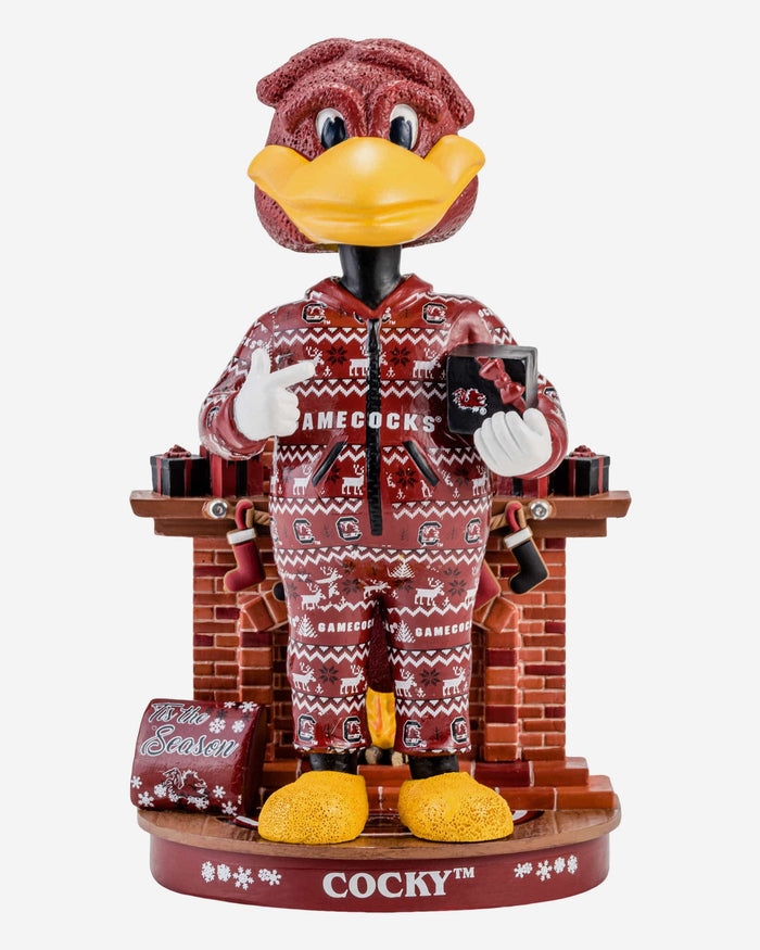 Cocky South Carolina Gamecocks Holiday Mascot Bobblehead FOCO - FOCO.com