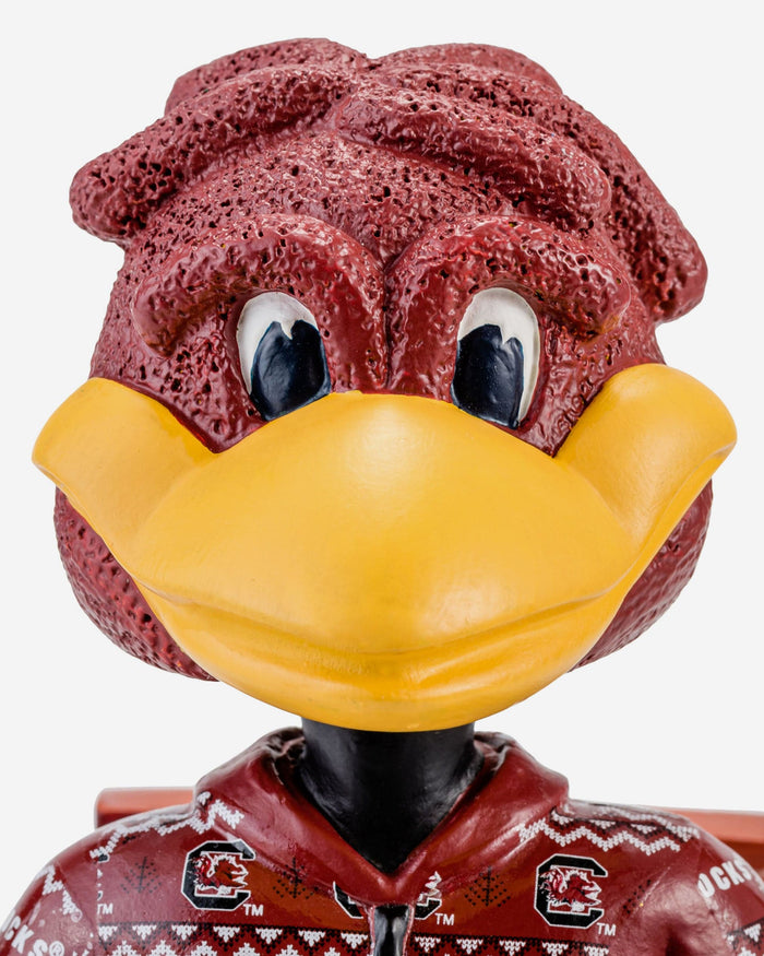 Cocky South Carolina Gamecocks Holiday Mascot Bobblehead FOCO - FOCO.com