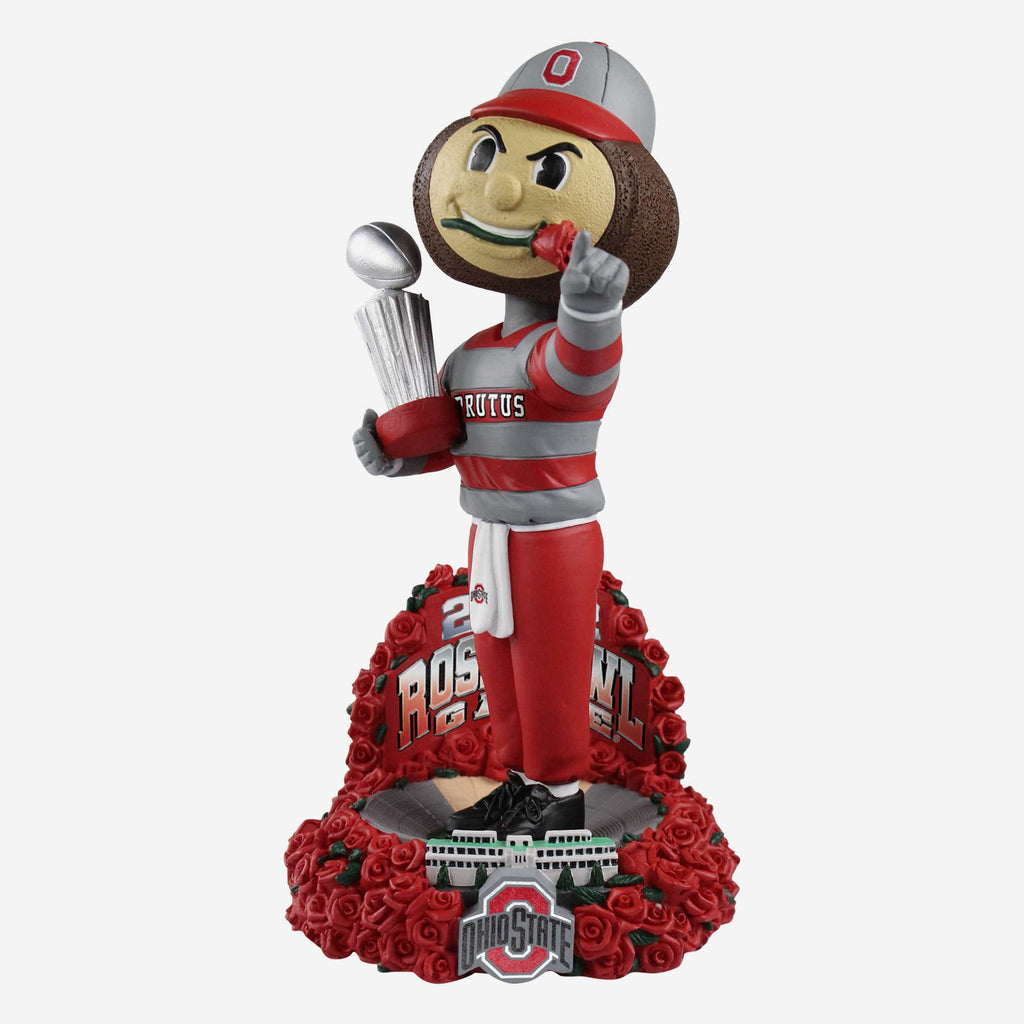 Brutus Buckeye Ohio State Buckeyes 2022 Rose Bowl Mascot Bobblehead FOCO - FOCO.com