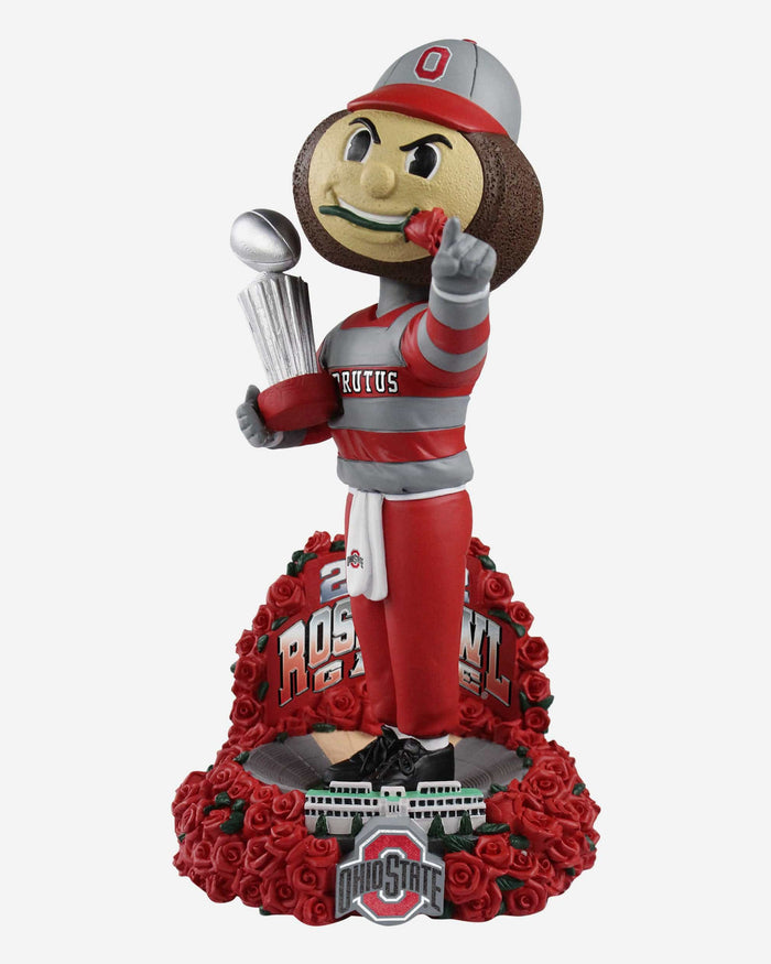 Brutus Buckeye Ohio State Buckeyes 2022 Rose Bowl Mascot Bobblehead FOCO - FOCO.com