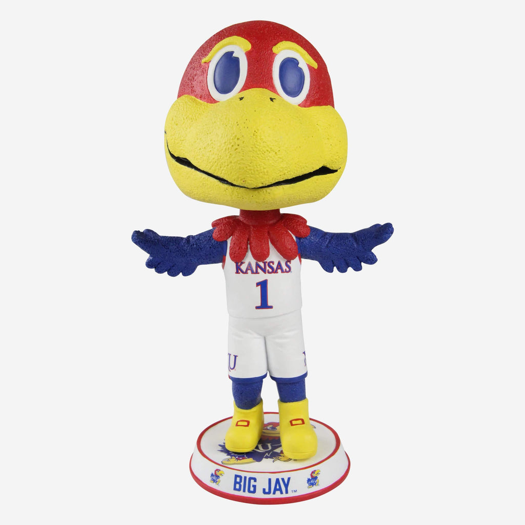 Big Jay Kansas Jayhawks Mascot Bighead Bobblehead FOCO - FOCO.com