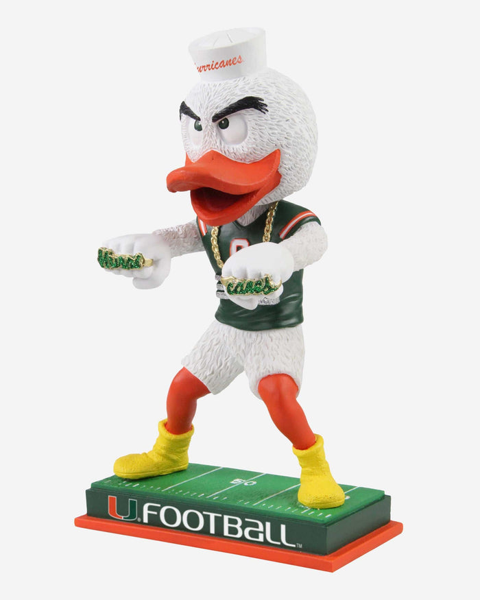 Sebastian Miami Hurricanes 305 Turnover Chain Bobblehead FOCO - FOCO.com