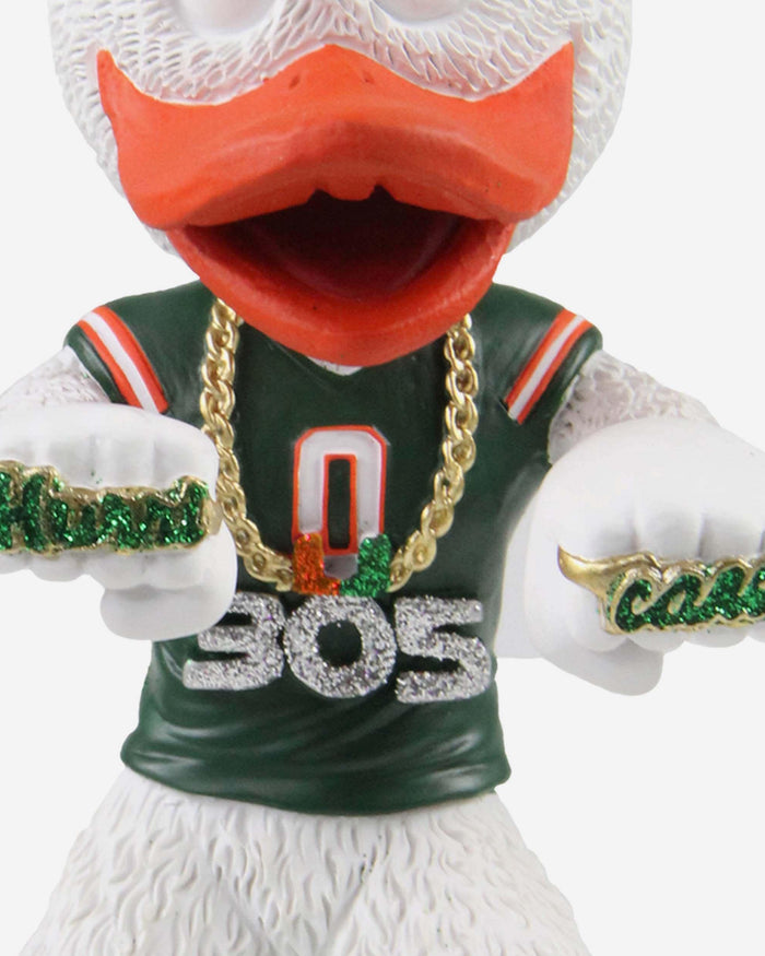 Sebastian Miami Hurricanes 305 Turnover Chain Bobblehead FOCO - FOCO.com