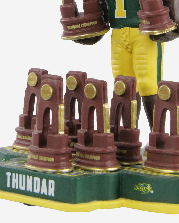 Thundar North Dakota State Bison 9X National Champions Bobblehead FOCO - FOCO.com