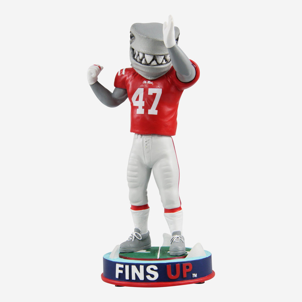 Landshark Ole Miss Fins Up Mascot Bobblehead FOCO - FOCO.com