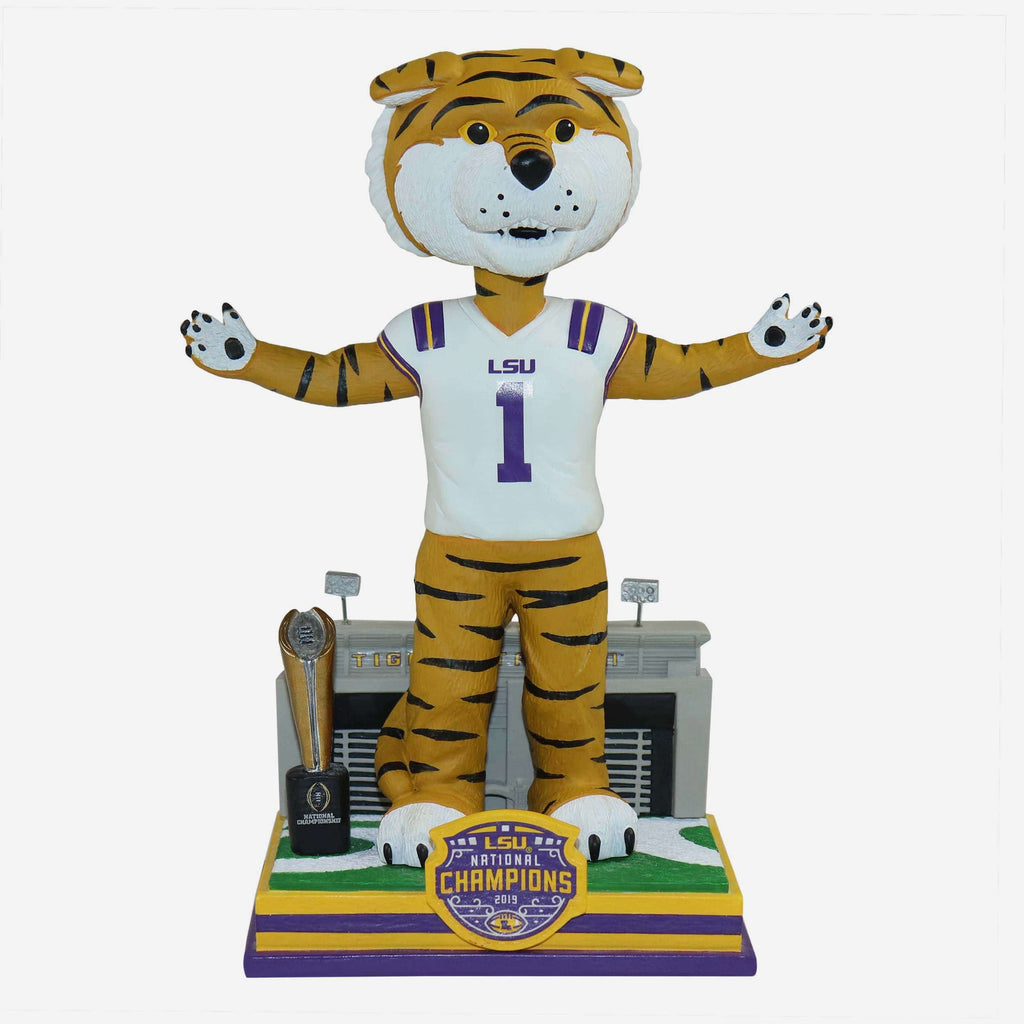 Mike The Tiger LSU Tigers 2019 Football National Champions Bobblehead FOCO - FOCO.com