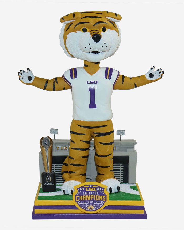 Mike The Tiger LSU Tigers 2019 Football National Champions Bobblehead FOCO - FOCO.com