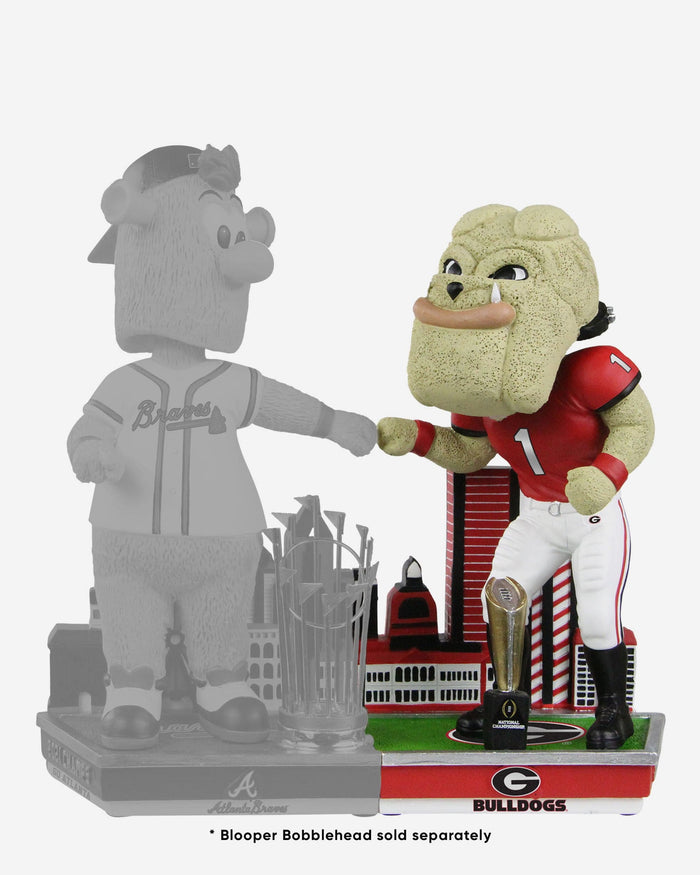 Hairy Dawg Georgia Bulldogs Celebration Dynamic Duo Mascot Bobblehead FOCO - FOCO.com