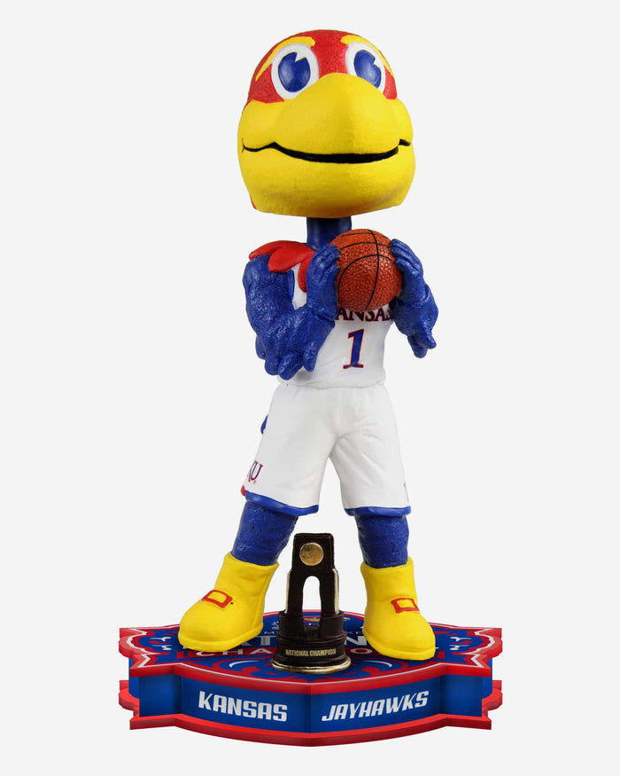 Big Jay Kansas Jayhawks 2022 NCAA Basketball National Champions Mascot Bobblehead FOCO - FOCO.com