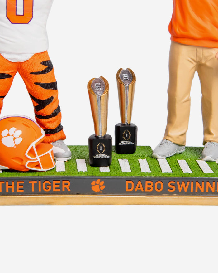 Dabo Swinney Clemson Tigers Mascot Dual Championship Bobblehead FOCO - FOCO.com