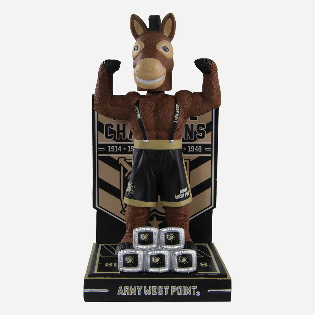 Army Mules Army Black Knights Mascot National Championship Rings Bobblehead FOCO - FOCO.com