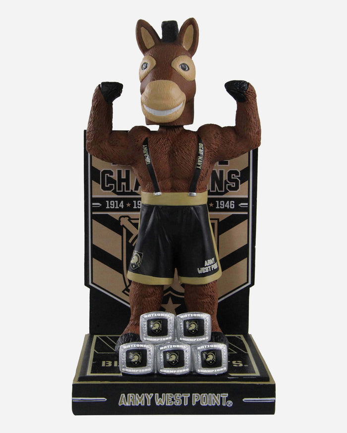 Army Mules Army Black Knights Mascot National Championship Rings Bobblehead FOCO - FOCO.com