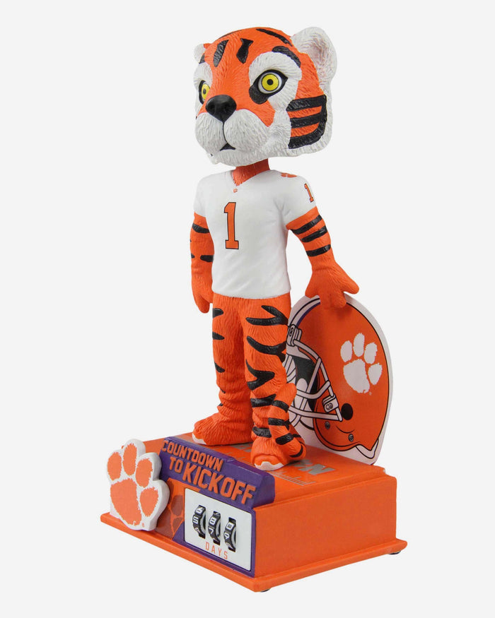 The Tiger Clemson Tigers Countdown To Kickoff Mascot Bobblehead FOCO - FOCO.com