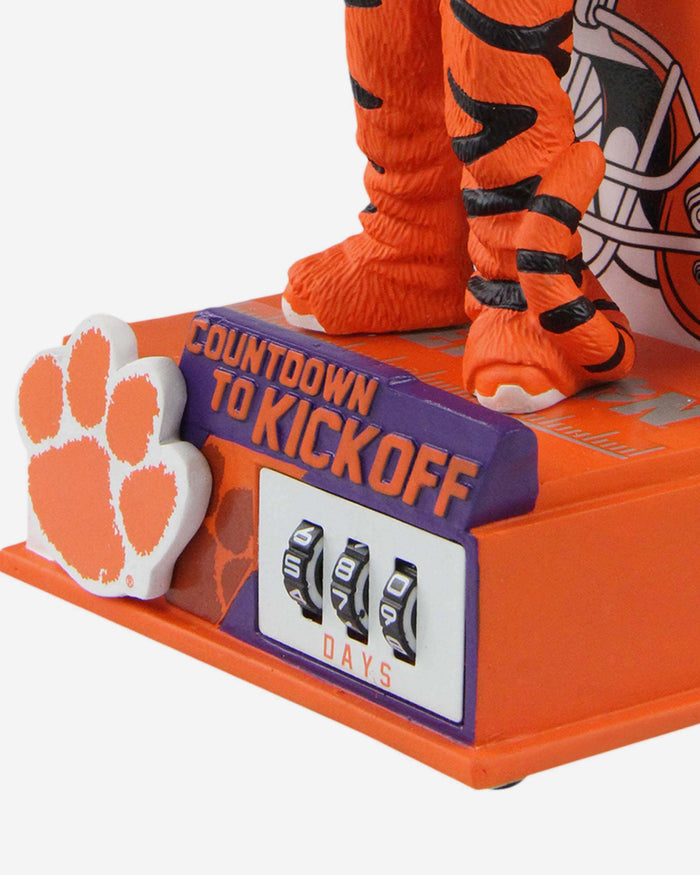 The Tiger Clemson Tigers Countdown To Kickoff Mascot Bobblehead FOCO - FOCO.com