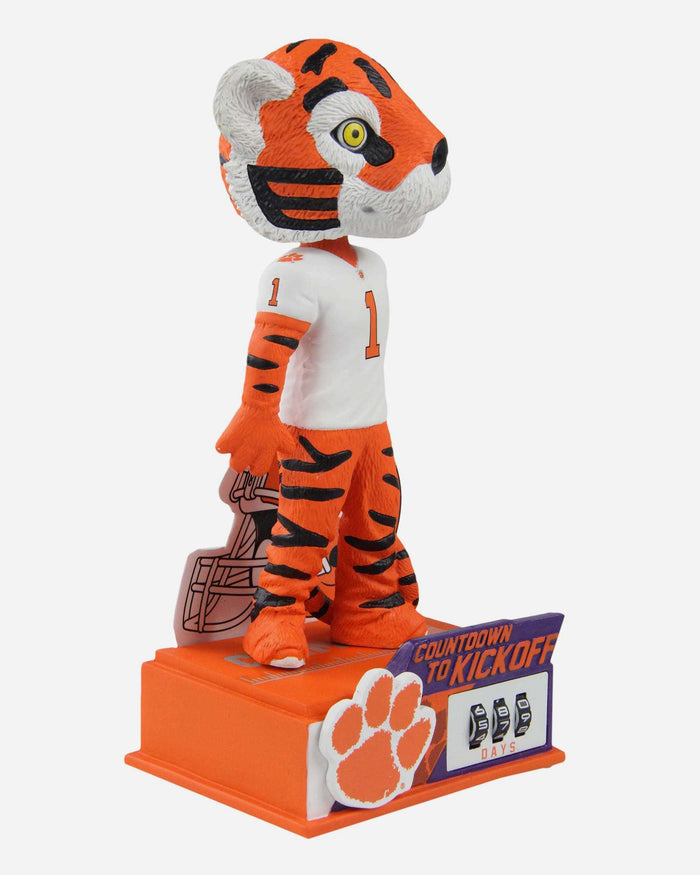 The Tiger Clemson Tigers Countdown To Kickoff Mascot Bobblehead FOCO - FOCO.com