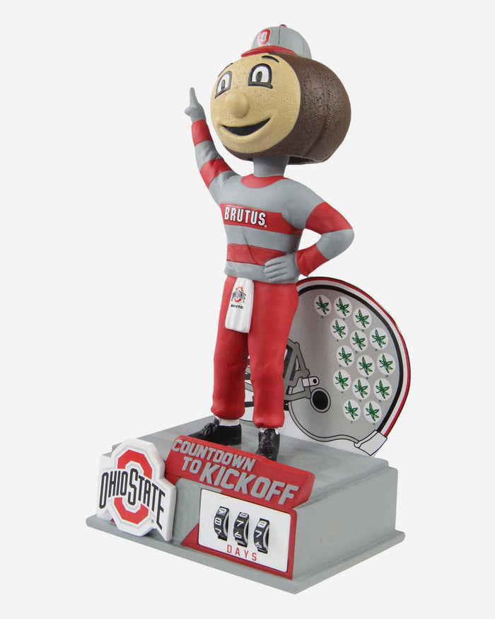 Brutus Buckeye Ohio State Buckeyes Countdown To Kickoff Mascot Bobblehead FOCO - FOCO.com