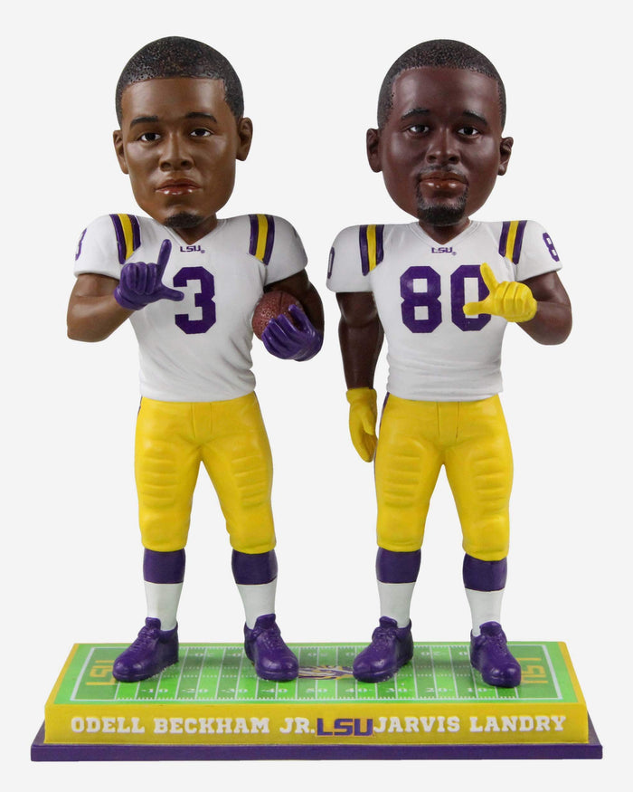 Odell Beckham Jr & Jarvis Landry LSU Tigers Dual Bobblehead FOCO - FOCO.com